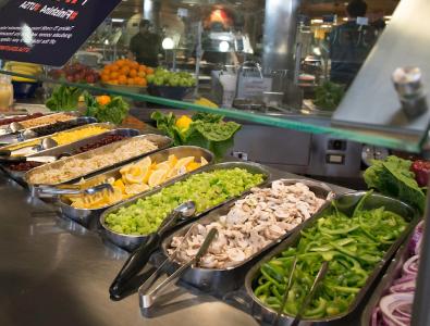 On-Campus Dining options of food